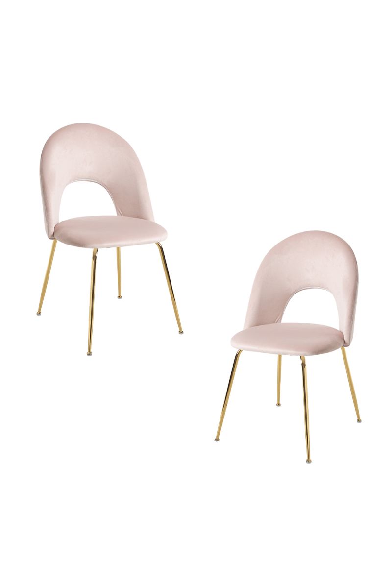 Pack 2 Sillas Dawa Gold Terciopelo - Packs Sillas Comedor