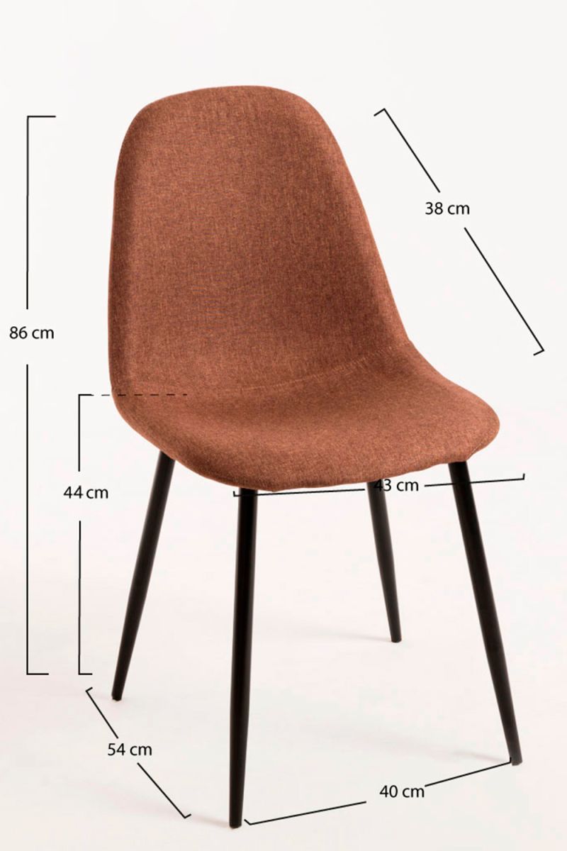 Silla Teok Black Tela: la Silla de Salón que te Mereces