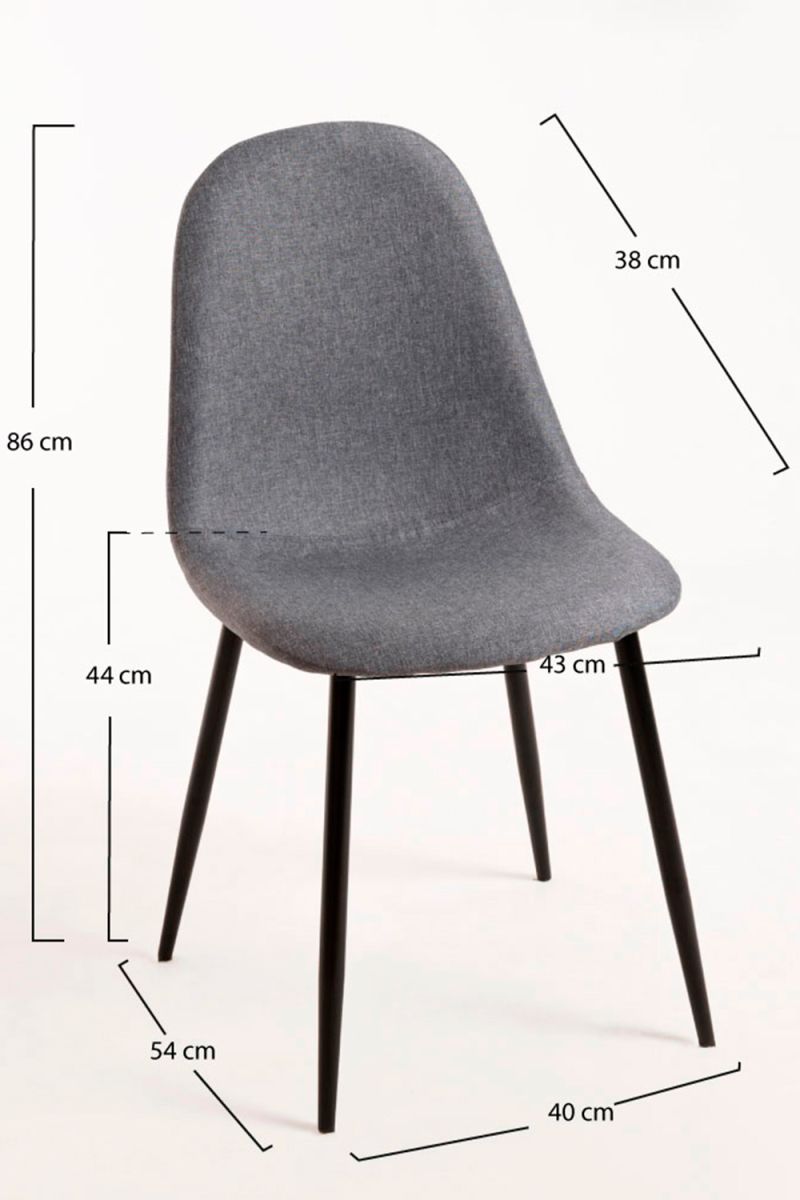 Silla Teok Black Tela: la Silla de Salón que te Mereces