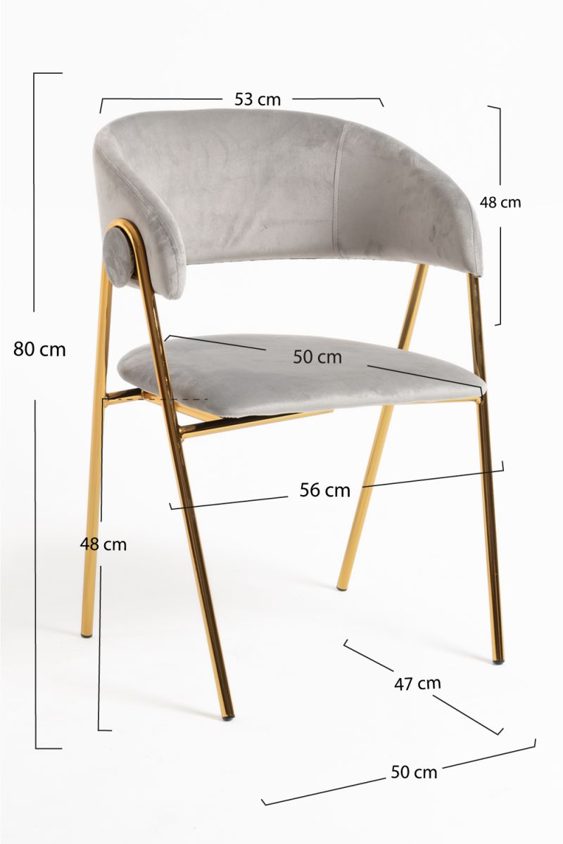 Silla Mihu Gold Terciopelo: Una Silla de Comedor elegante Silla Mihu Gold Terciopelo: Una Silla de Comedor elegante