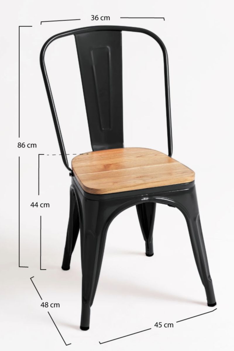 Pack 2 Sillas Torix Madera Natural - Elegancia en Comedor