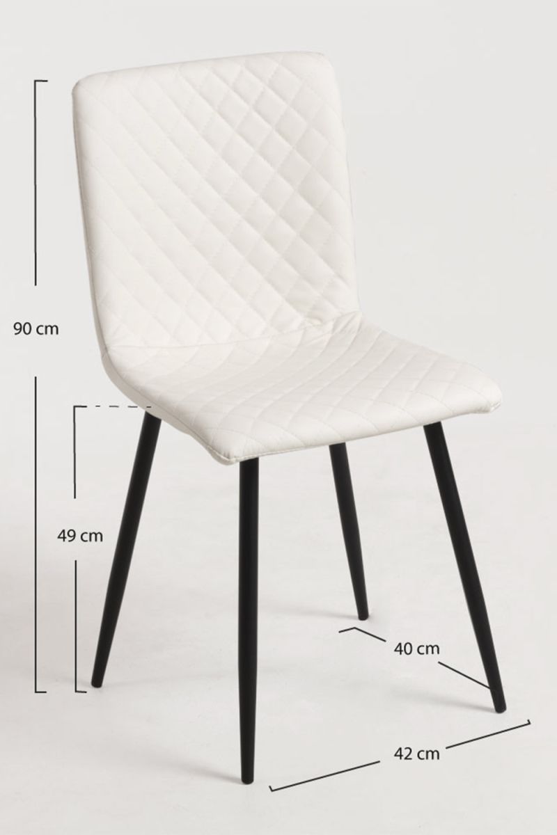 Pack 6 Sillas Rom Polipiel - Elegancia y Confort para tu Comedor Pack 6 Sillas Rom Polipiel - Elegancia y Confort para tu Comedor
