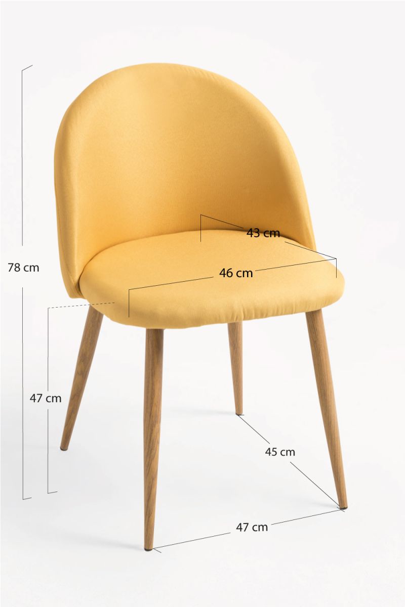 Pack 6 Sillas Vint Tela - Hora de Completar tu Mesa de Salón Pack 6 Sillas Vint Tela - Hora de Completar tu Mesa de Salón