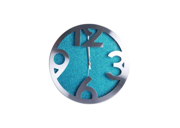 Reloj de Pared Shiny Azul Grande 30 cm