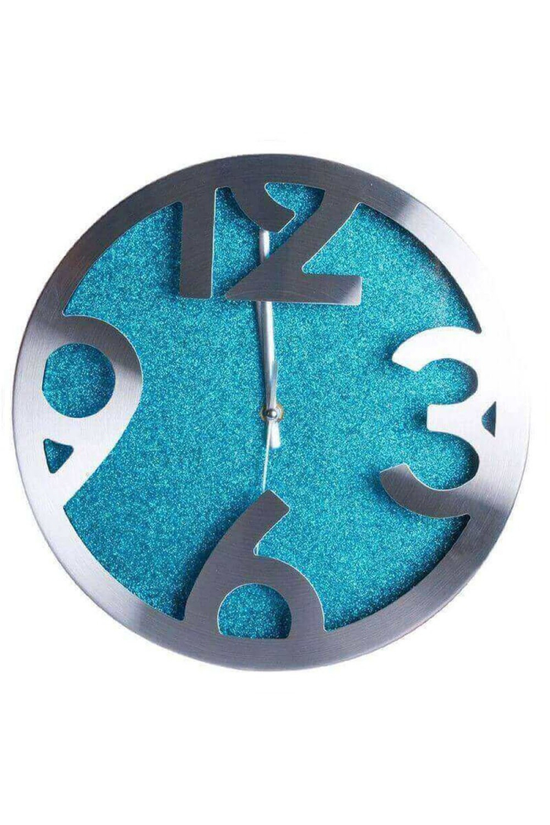 Reloj de Pared Shiny Azul Grande 30 cm