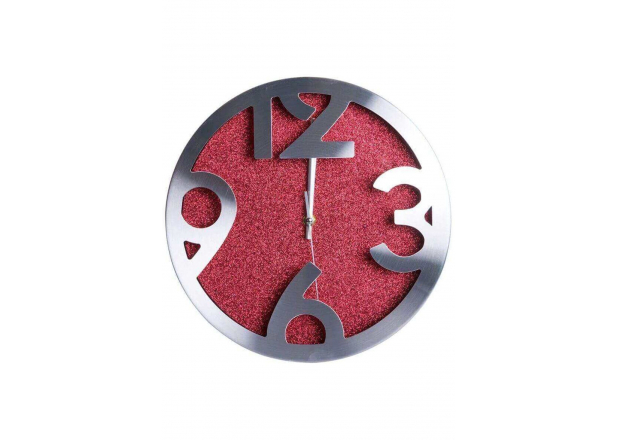 Reloj de Pared Shiny Rojo Grande 30 cm