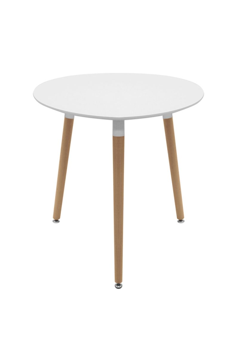 Conjunto Mesa Tower Redonda 80 cm Blanca y Pack 2 Sillas Synk Basic Conjunto Mesa Tower Redonda 80 cm Blanca y Pack 2 Sillas Synk Basic