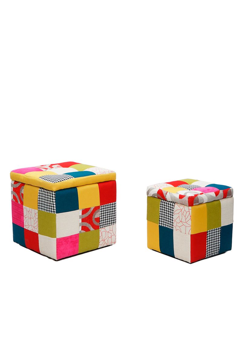 Boxi Set 2 Patchwork - Decoración