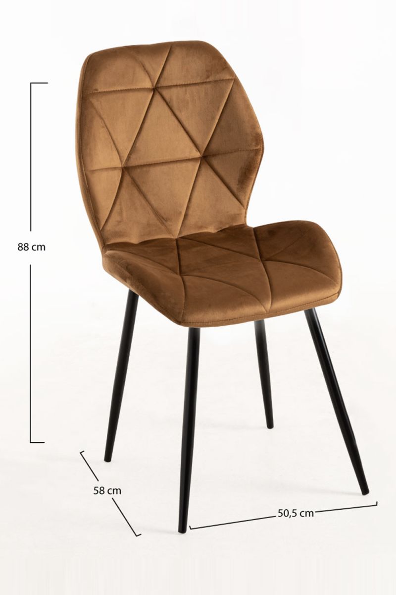 Silla Sesel Terciopelo Patas Negras: Una Silla de Comedor Ideal